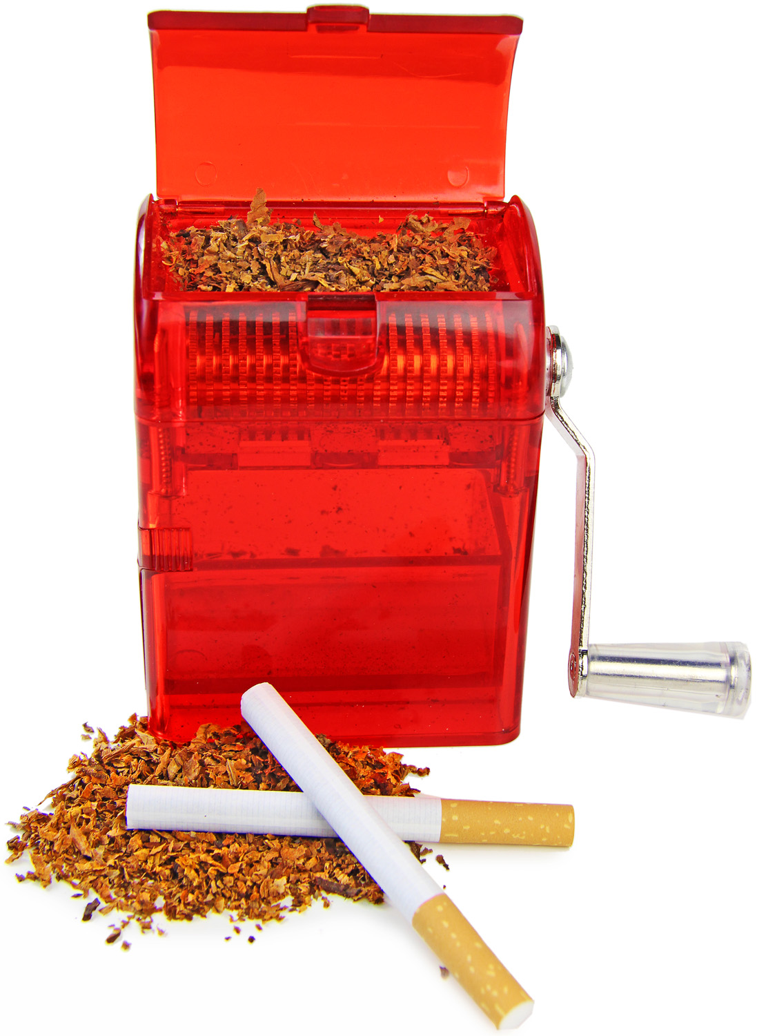 Tabakschredder für Tabakblätter Rot