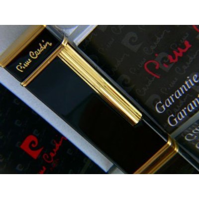 Pierre Cardin Luxus Feuerzeug Schwarz Gold