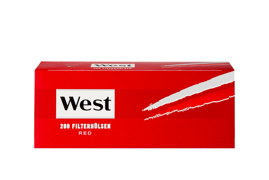 West Zigarettenhülsen Rot 200er 