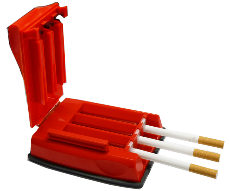 Praktische Stopfmaschine für 3 Zigaretten