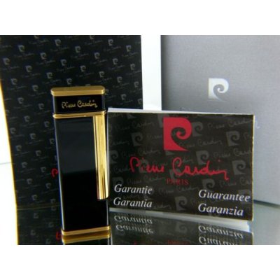 Pierre Cardin Luxus Feuerzeug Schwarz Gold